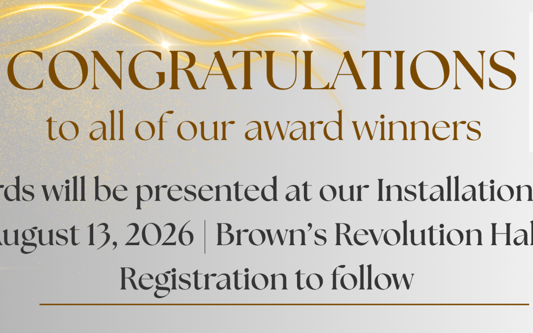 Congratulations to our Award Winners